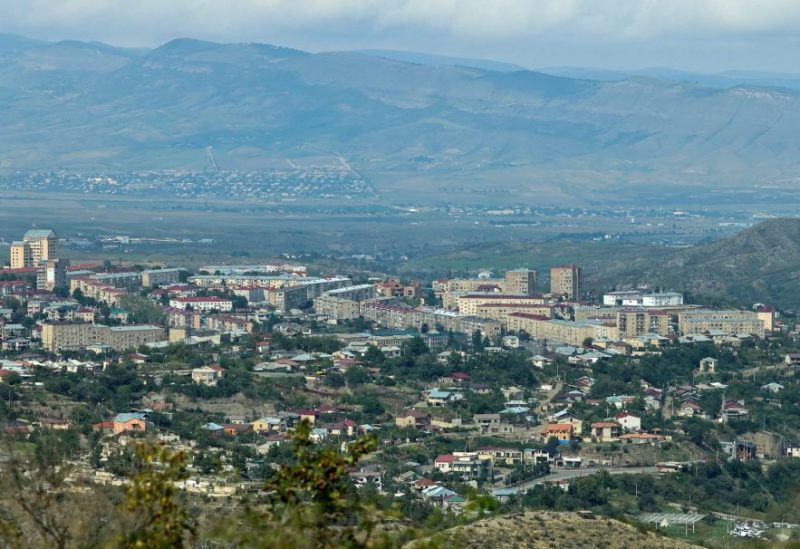 A view shows Stepanakert city, known as Khankendi by Azerbaijan, following an Azeri military operation and a further mass exodus of ethnic Armenians from the region of Nagorno-Karabakh, October 2, 2023. REUTERS