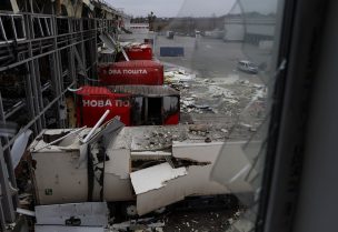 A view shows a postal distribution centre of Nova Post company hit by Russian missiles, amid Russia's attack on Ukraine, in the village of Korotych, outside of Kharkiv, Ukraine October 22, 2023. REUTERS/Sofiia Gatilova