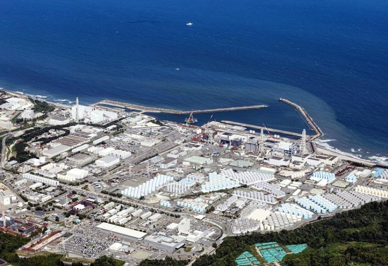 FILE PHOTO: An aerial view shows the Fukushima Daiichi nuclear power plant, which started releasing treated radioactive water into the Pacific Ocean, in Okuma town, Fukushima prefecture, Japan August 24, 2023, in this photo taken by Kyodo. Kyodo/via REUTERS/File Photo/File Photo