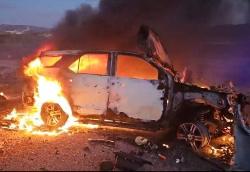 Translation result The car of journalists from Reuters and Al Jazeera, which was targeted by Israeli bombing in southern Lebanon