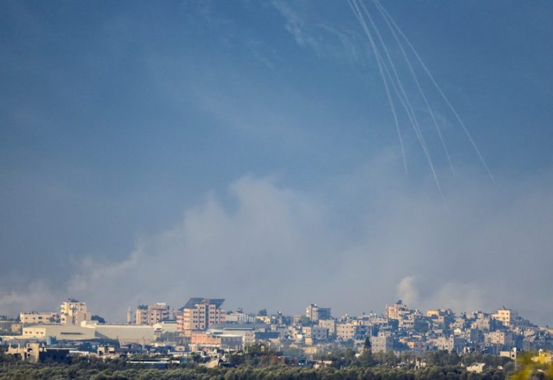 A view of airstrike in the Gaza Strip, amid the ongoing conflict between Israel and the Palestinian group Hamas, November 17, 2023. REUTERS/Alexander Ermochenko