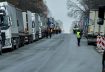 Ukrainian trucks are parked near the Poland-Ukraine border, near the village of Korczowa, Poland November 19, 2023. REUTERS/Yan Dobronosov/File Photo