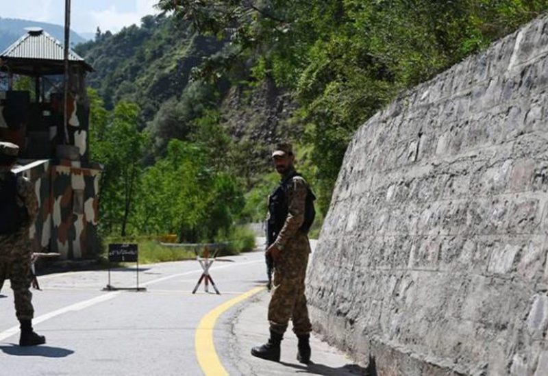 Pakistani troops patrol at the Line of Control -- the de facto border between Pakistan and India -- in Chakothi sector, in Pakistan-administered Kashmir on August 29, 2019.