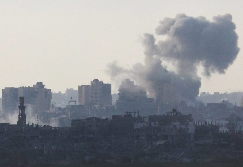 Smoke rises over Gaza as seen from southern Israel, amid the ongoing conflict between Israel and the Palestinian group Hamas, November 11, 2023. REUTERS/Alexander Ermochenko