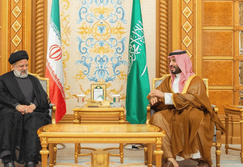 Saudi Crown Prince Mohammed bin Salman and Iranian President Ebrahim Raisi