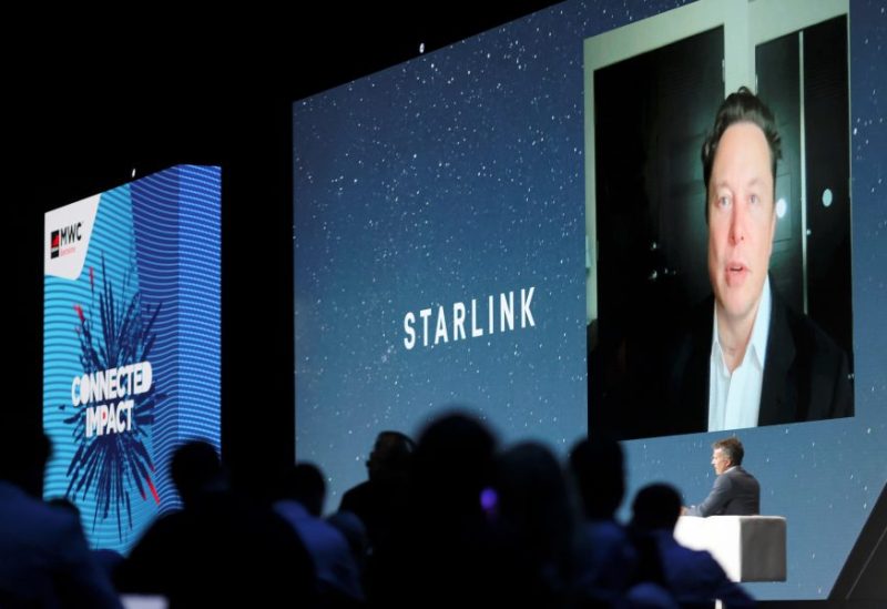 SpaceX founder and Tesla CEO Elon Musk speaks on a screen during the Mobile World Congress (MWC) in Barcelona, Spain, June 29, 2021. REUTERS/Nacho Doce/File Photo