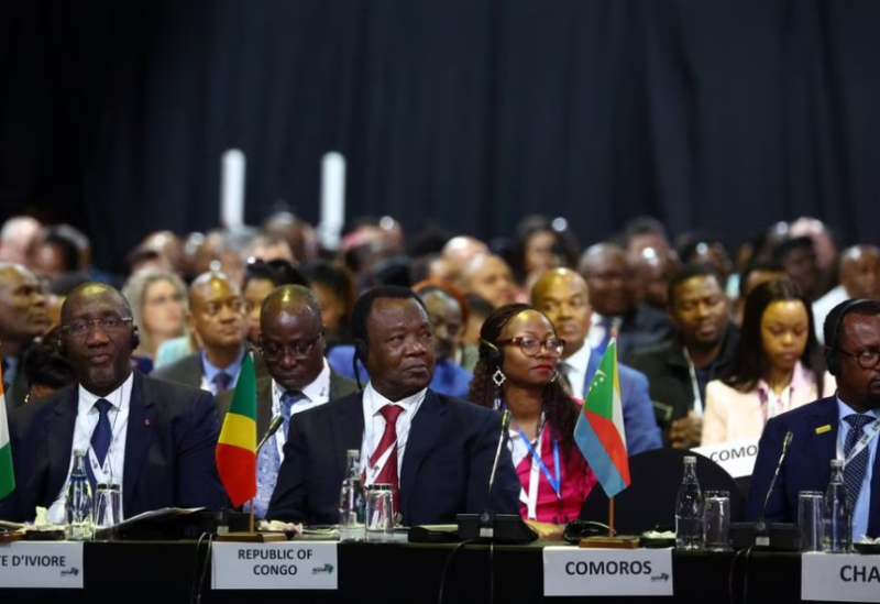 Delegates attend the opening of the U.S.-sub-Saharan Africa trade forum to discuss the future of the African Growth and Opportunity Act (AGOA), at the NASREC conference center in Johannesburg, South Africa, November 3, 2023.