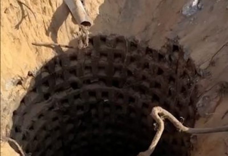 A still image taken from a video released by the Israeli Defence Forces on November 7, 2023, shows what they say is a Hamas tunnel shaft near an amusement park in a location given as Gaza, amid the ongoing conflict between Israel and Hamas. Israeli Defence Forces/Handout via REUTERS THIS IMAGE HAS BEEN SUPPLIED BY A THIRD PARTY. MANDATORY CREDIT