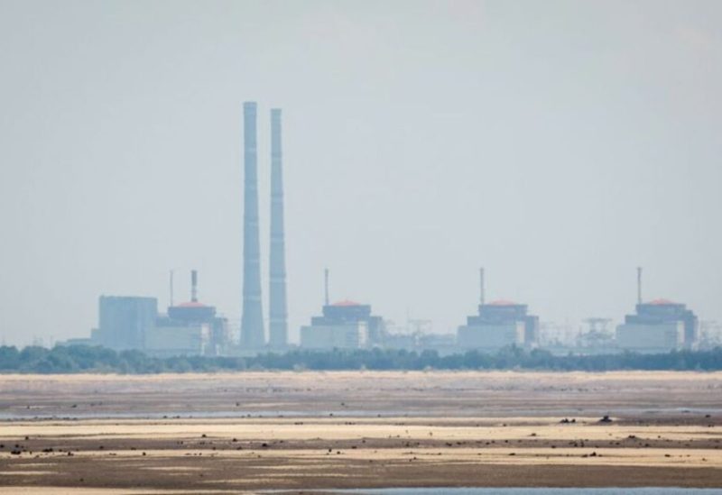 A view shows Zaporizhzhia Nuclear Power Plant from the bank of Kakhovka Reservoir near the town of Nikopol after the Nova Kakhovka dam breached, amid Russia's attack on Ukraine, in Dnipropetrovsk region, Ukraine June 16, 2023. REUTERS/Alina Smutko/File Photo
