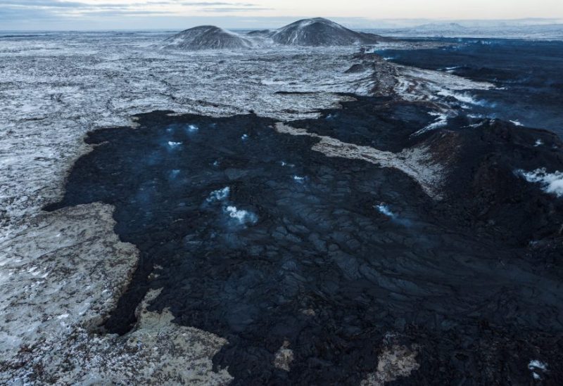 General view of the lava field near the evacuated town of Grindavik, in Iceland, December 22, 2023. REUTERS/Marko Djurica