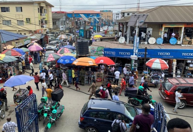 The "Computer Village" is pictured in the Ikeja district in Nigeria's commercial capital Lagos, Nigeria August 31, 2020. Picture taken August 31, 2020. REUTERS/Temilade Adelaja/File Photo