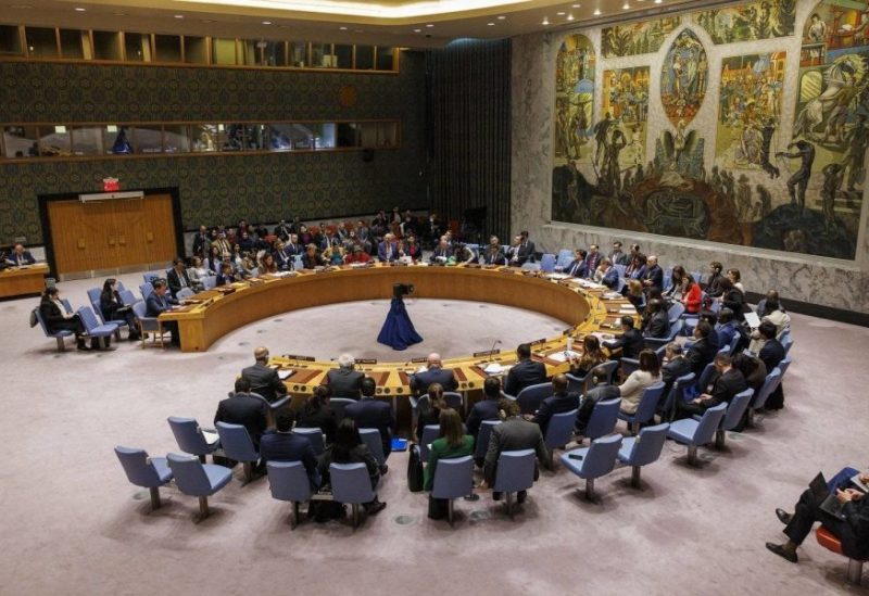 UN Security Council meeting to discuss the situation in Gaza (EPA)