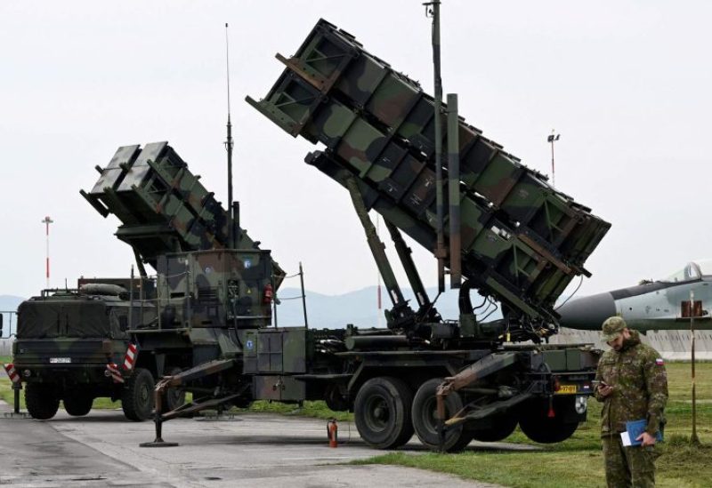 Patriot missile defense system is seen at Sliac Airport, in Sliac, near Zvolen, Slovakia, May 6, 2022. (Reuters)